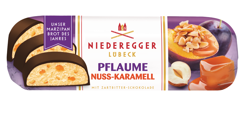 Marzipan Brot »Pflaume-Nuss-Karamell«