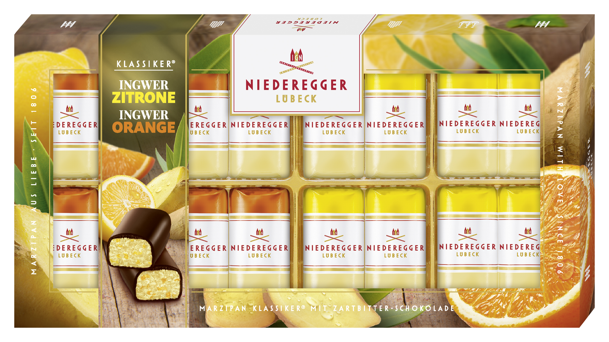 Marzipan Klassiker® »Ingwer-Zitrone & Ingwer-Orange«