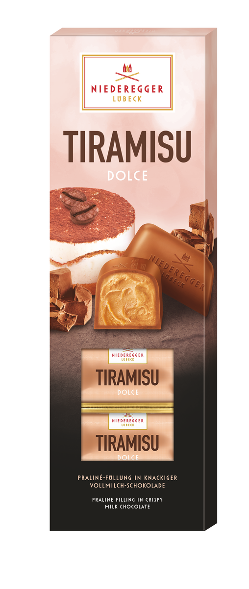Pralinen Klassiker Tiramisu Duo, 100 g, Schokoladen-Pralinen mit Tiramisu-Geschmack