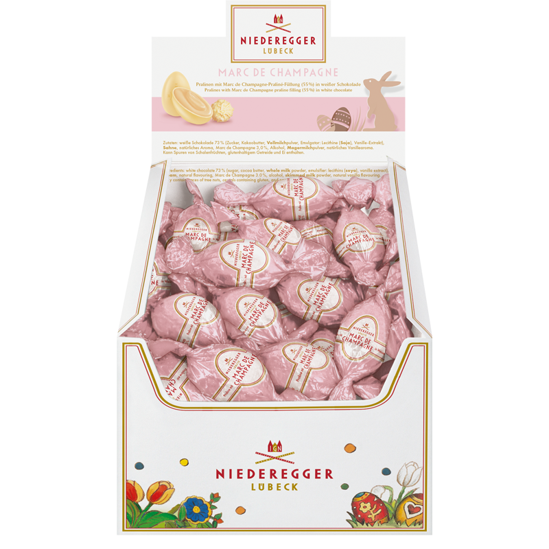 Pralinen Ei  Marc de Champagne