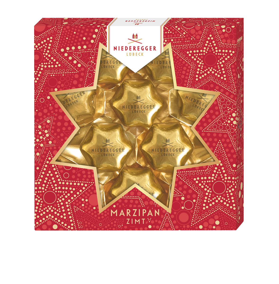 Marzipan Zimtsterne, 125 g, zimtduftige Sternenform, mit Mandelanteil und Schokolade
