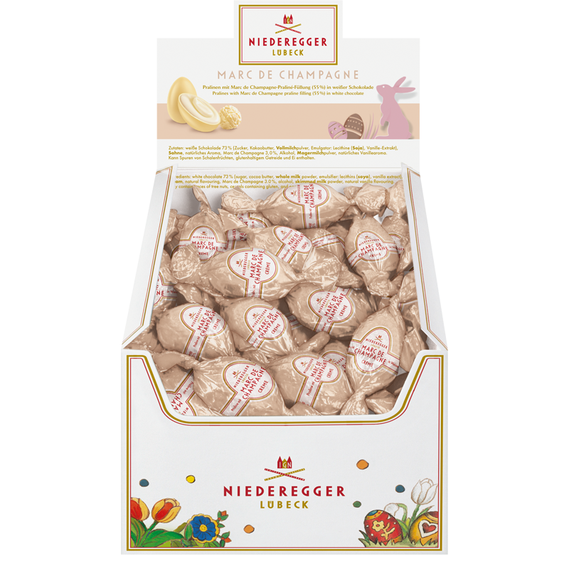 Pralinen Ei  Marc de Champagne