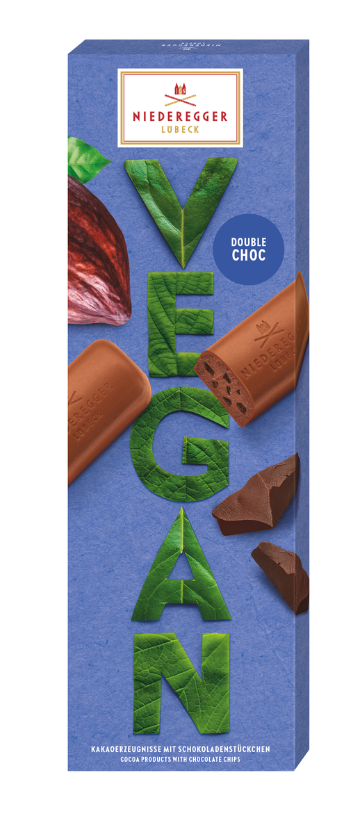 Vegan Chocolate Klassiker Double Choc zartbittere Schokoladentafel 100 g aus veganer Rezeptur