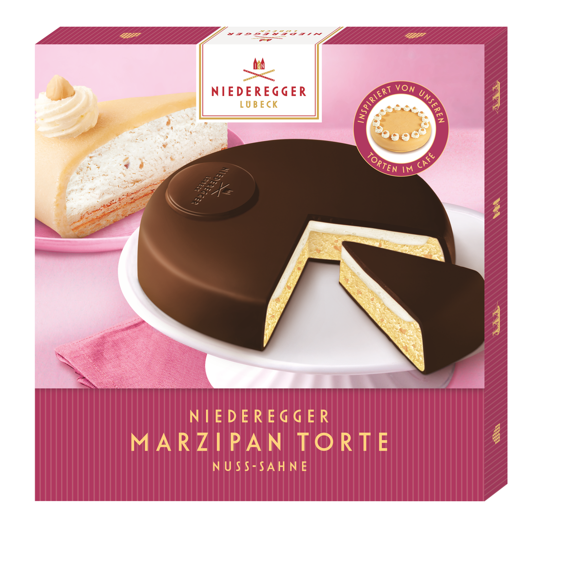 Marzipan-Torte Nuss Sahne, Torte mit Marzipanfüllung und Sahne, 185 g, Hauptbild