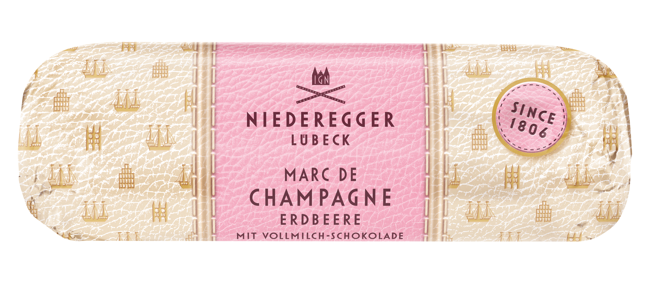 Marzipan Brot » Marc de Champagne Erdbeere « 