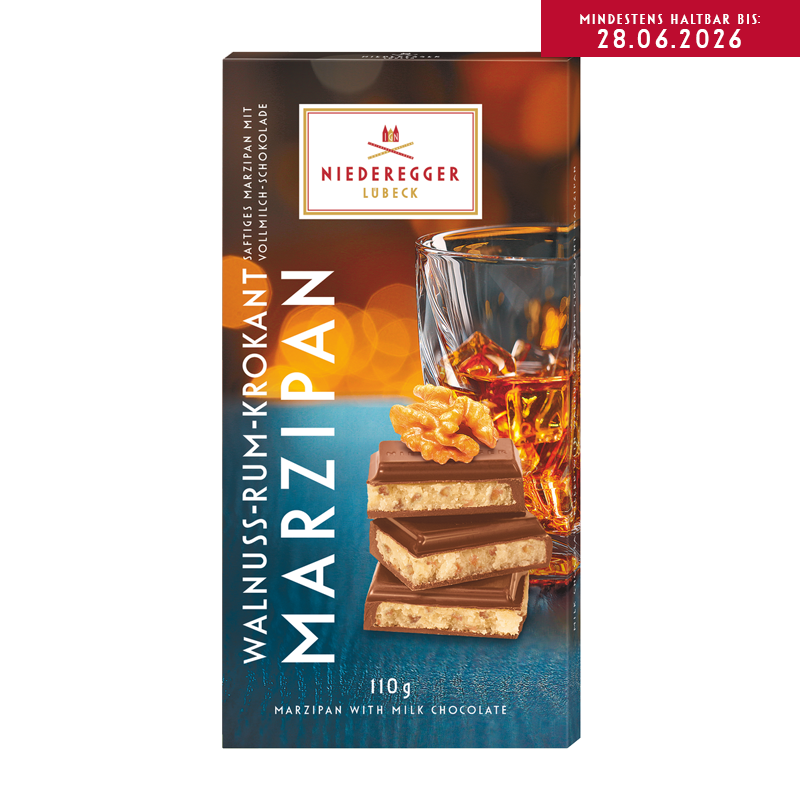 Marzipan Tafel »Walnuss-Rum-Krokant«