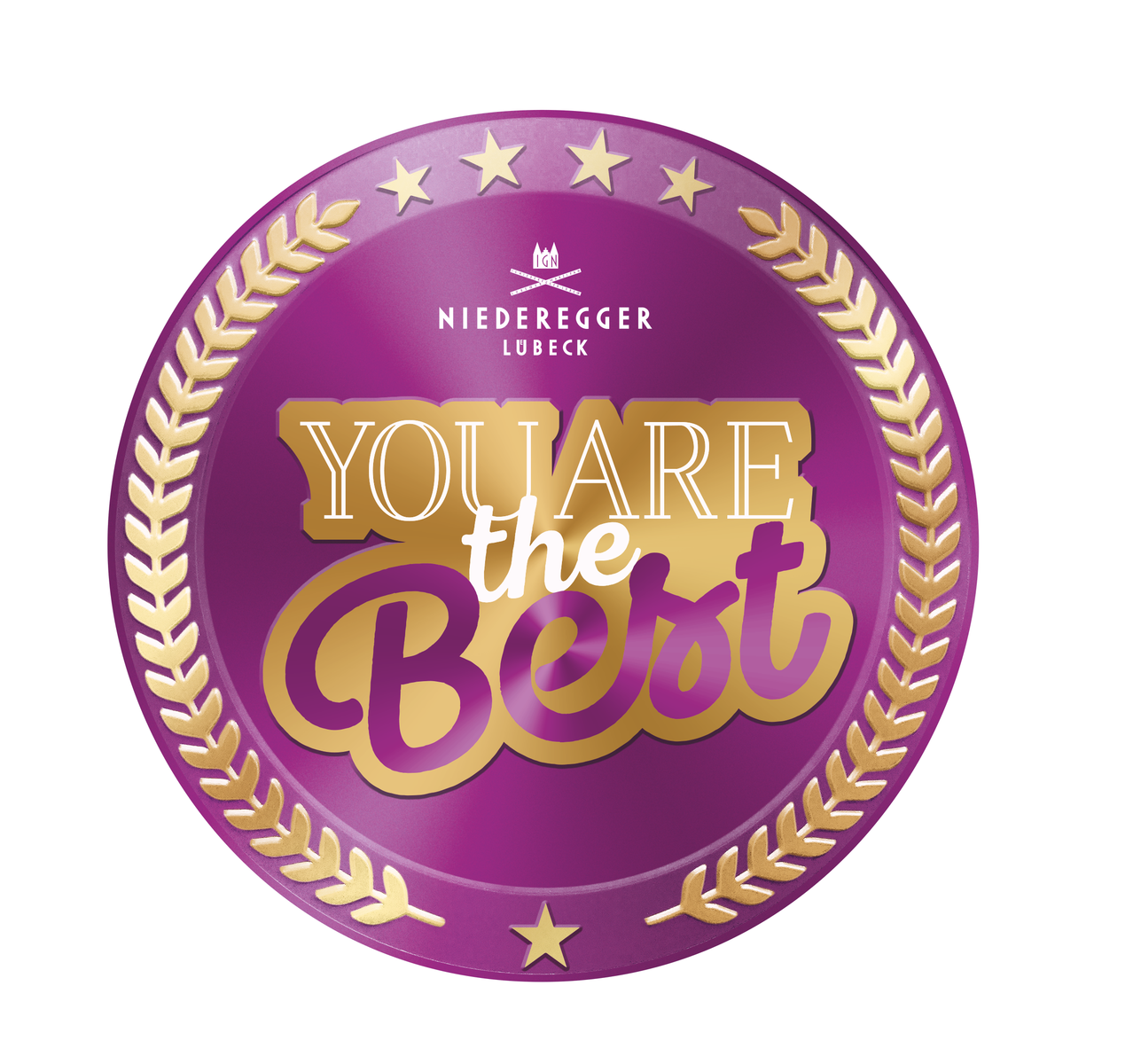 Marzipan-Torte in Dose, You're the Best, 185 g, Mandelanteil 45 % und Zartbitter-Schokolade 21 % sichtbar