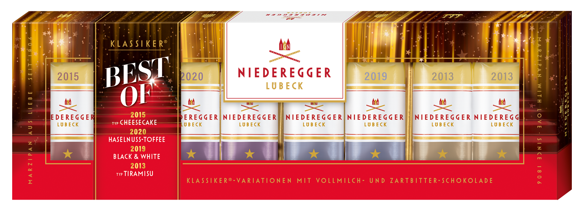 Marzipan Klassiker® BEST OF 4-fach sortiert