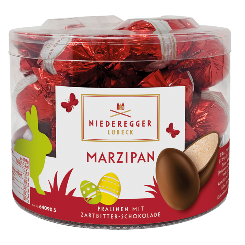 Marzipan Eier Classic, 32 Stück im Köcher