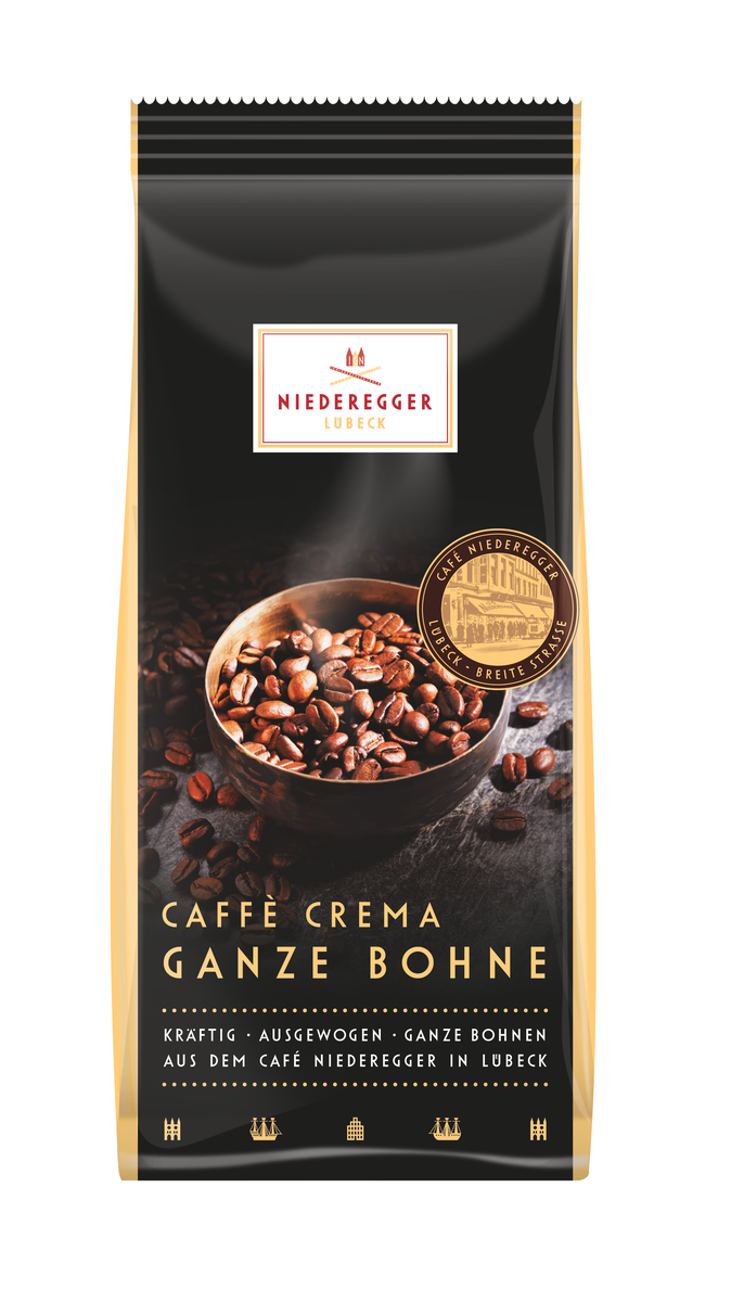Caffé Crema ganze Bohnen, Röstkaffee aus ganzen Bohnen, 250 g, Caffé Crema ganze Bohnen