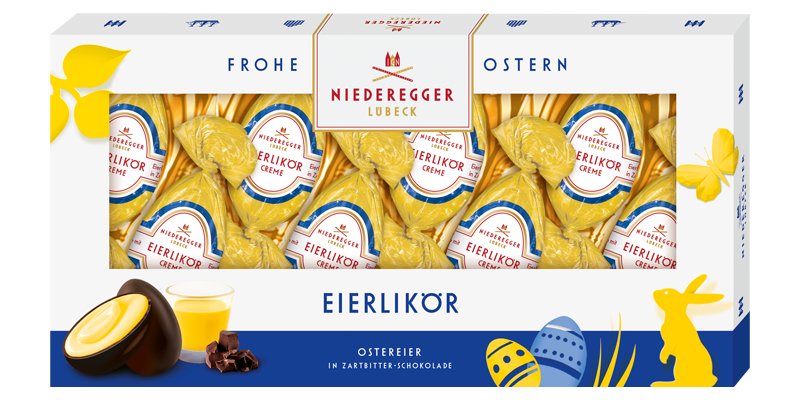 Eierlikör Eier in Zartbitter-Schokolade