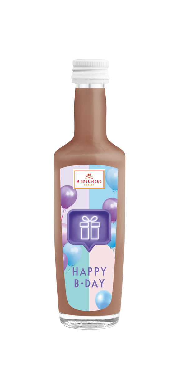 Chocolate Toffee Liqueur Mini Fläschchen, 49 g, kompakte Flasche mit Toffee-Schokoladen-Likör