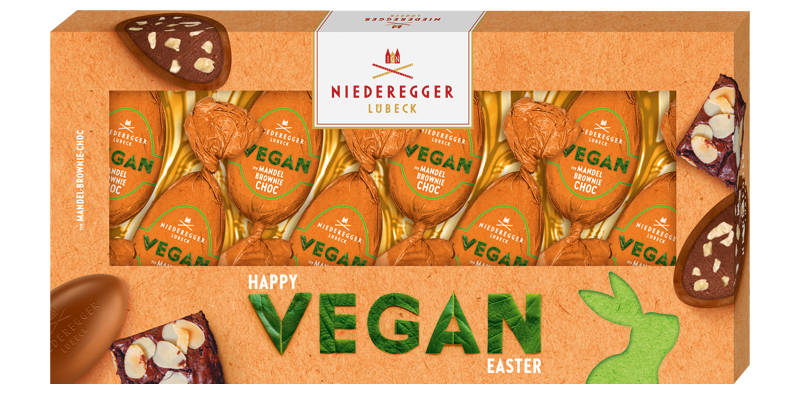 VEGAN Chocolate Eier 'Mandel Brownie'