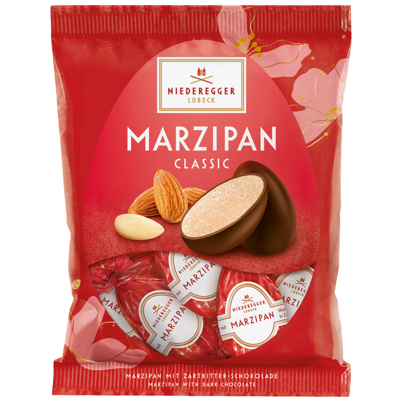 Marzipan Eier Classic in Zartbitter-Schokolade im Beutel